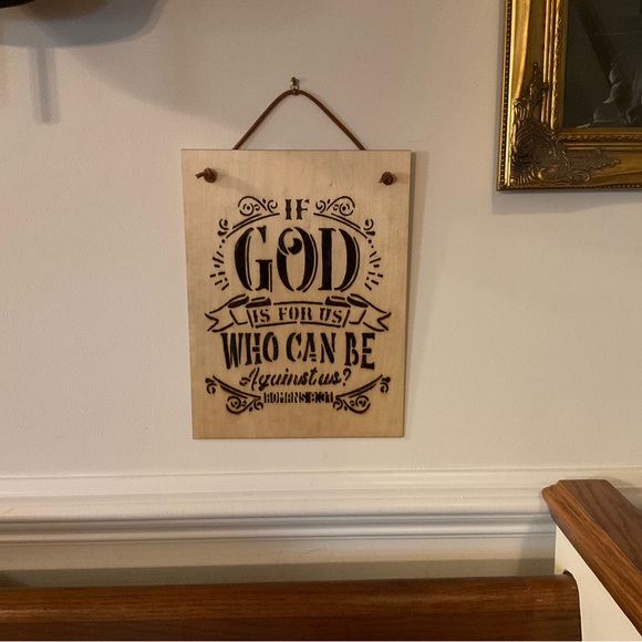 🕊🇺🇸Romans 8:13 Scripture Verse Hand Burned & Ready To Hang Wood Sign! - Picture 9 of 11